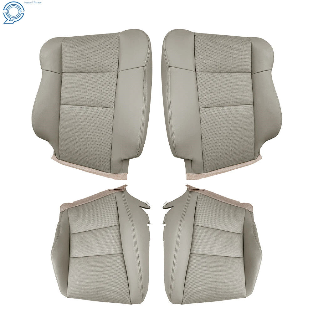 Set of 2 Perforated Leather Seat Covers for Acura RDX (2007–2012) Gray
