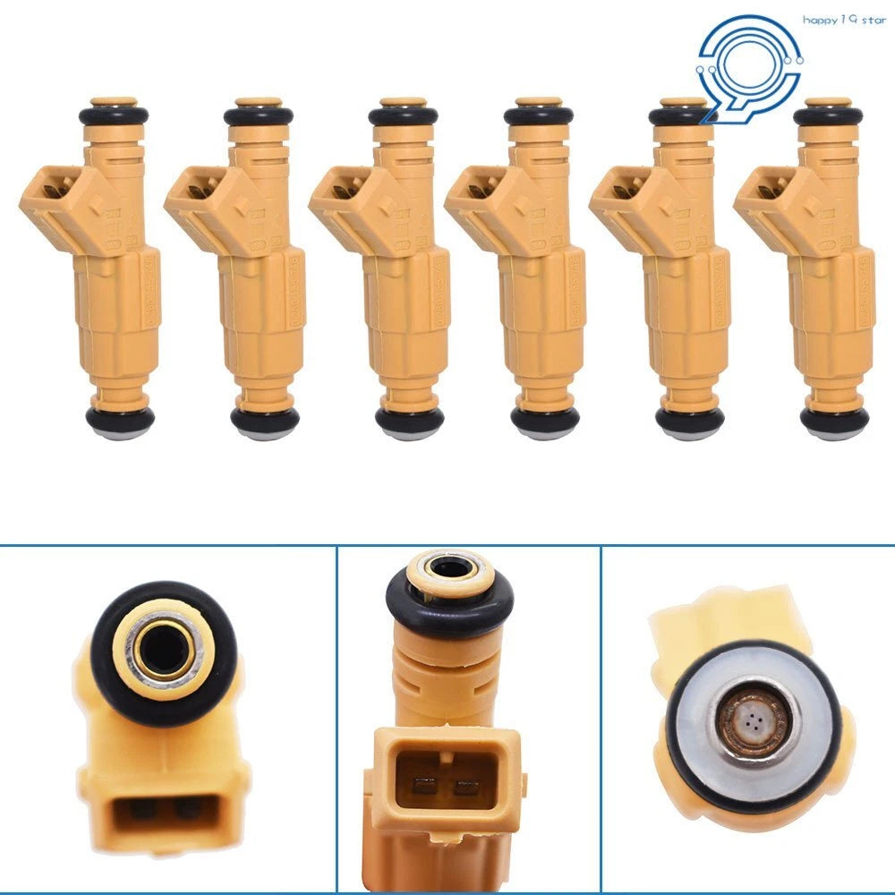 Set of 6 Fuel Injectors for Jeep Cherokee Grand Cherokee (1997–2004)