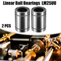 2 Pcs LM25UU Linear Ball Bearings for Car (25mm ID x 40mm OD x 59mm Length)