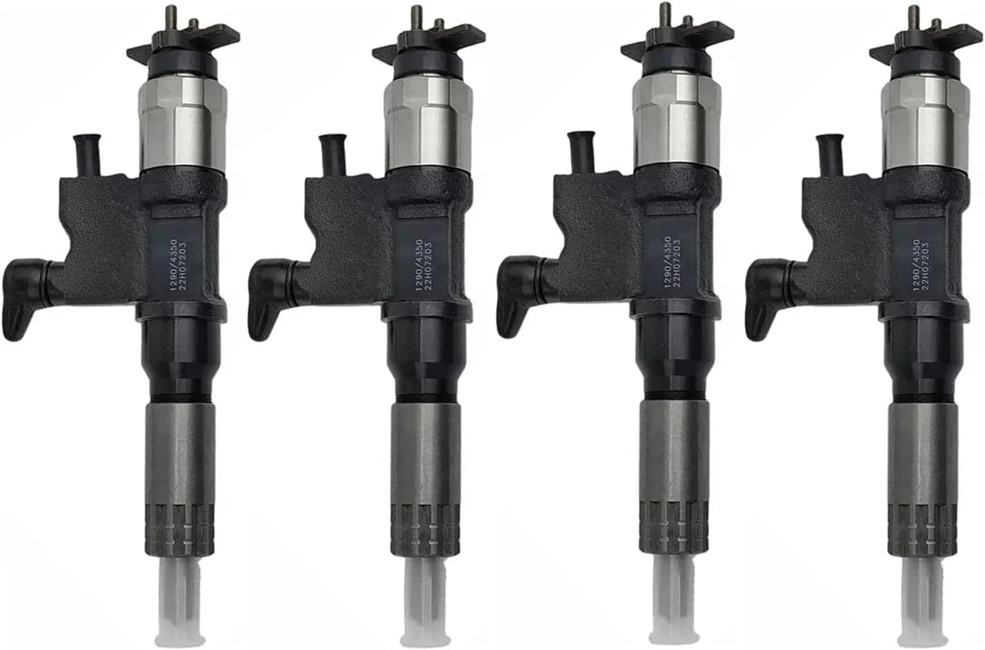 Set of 4 Fuel Injectors 295050-1290 8-98207435-0 295050-1291 for Isuzu 4HK1 (2000–2023)