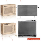 2X Radiator & AC Condenser Kit for Ford Nissan Pathfinder (1996–2004)