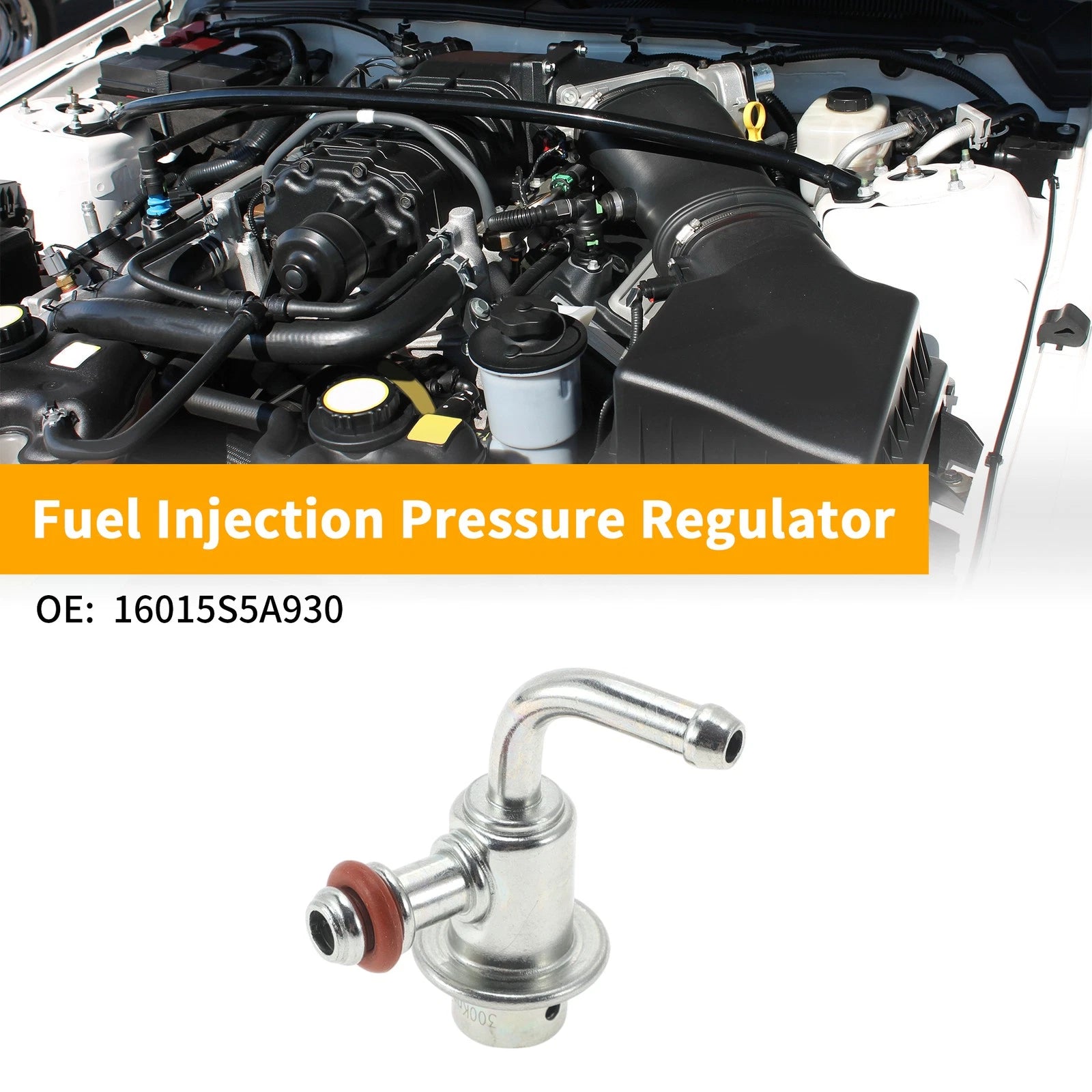 Fuel Pressure Regulator for Honda Civic (2003–2004) No. 16015S5A930 Metal 20-70 Psi