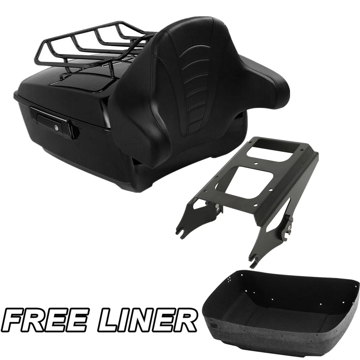 Trunk Rack Pad for Harley Touring Road Glide (2009–2013) Black