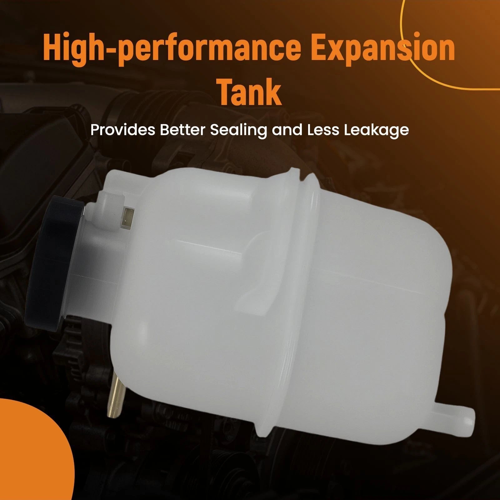 Coolant Overflow Tank with Cap for Chevrolet Beat Spark (2011-2019)