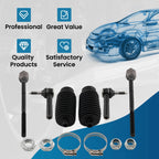 6pc Inner Outer Tie Rod End Link Set for Chrysler PT Cruiser Neon (2001–2010)