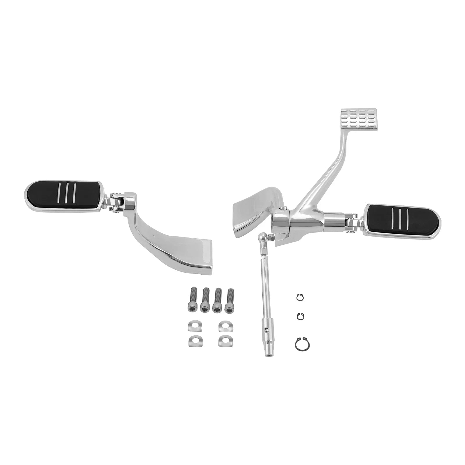 Chrome Mid Control Kit Foot Pegs for Harley Sportster Iron XL883 1200 (2014–2022)