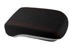 Console Lid Pull Over Cover Leather for Mitsubishi Lancer (2008–2016) Red Stitch