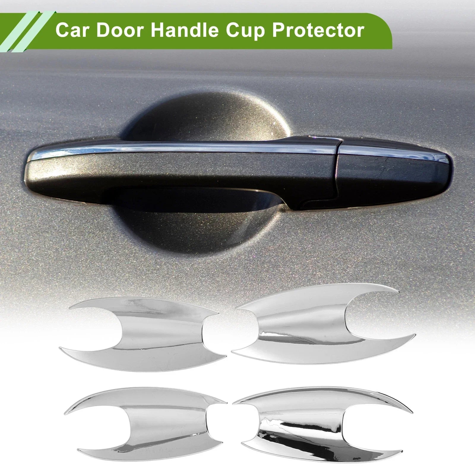 4 Pcs Door Handle Cup Protector for BMW X3 Chrome Silver Tone (2018-2022)