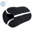 3/8" × 100' Black Braided Polyester Rope 3520 lbs Pulling Strength
