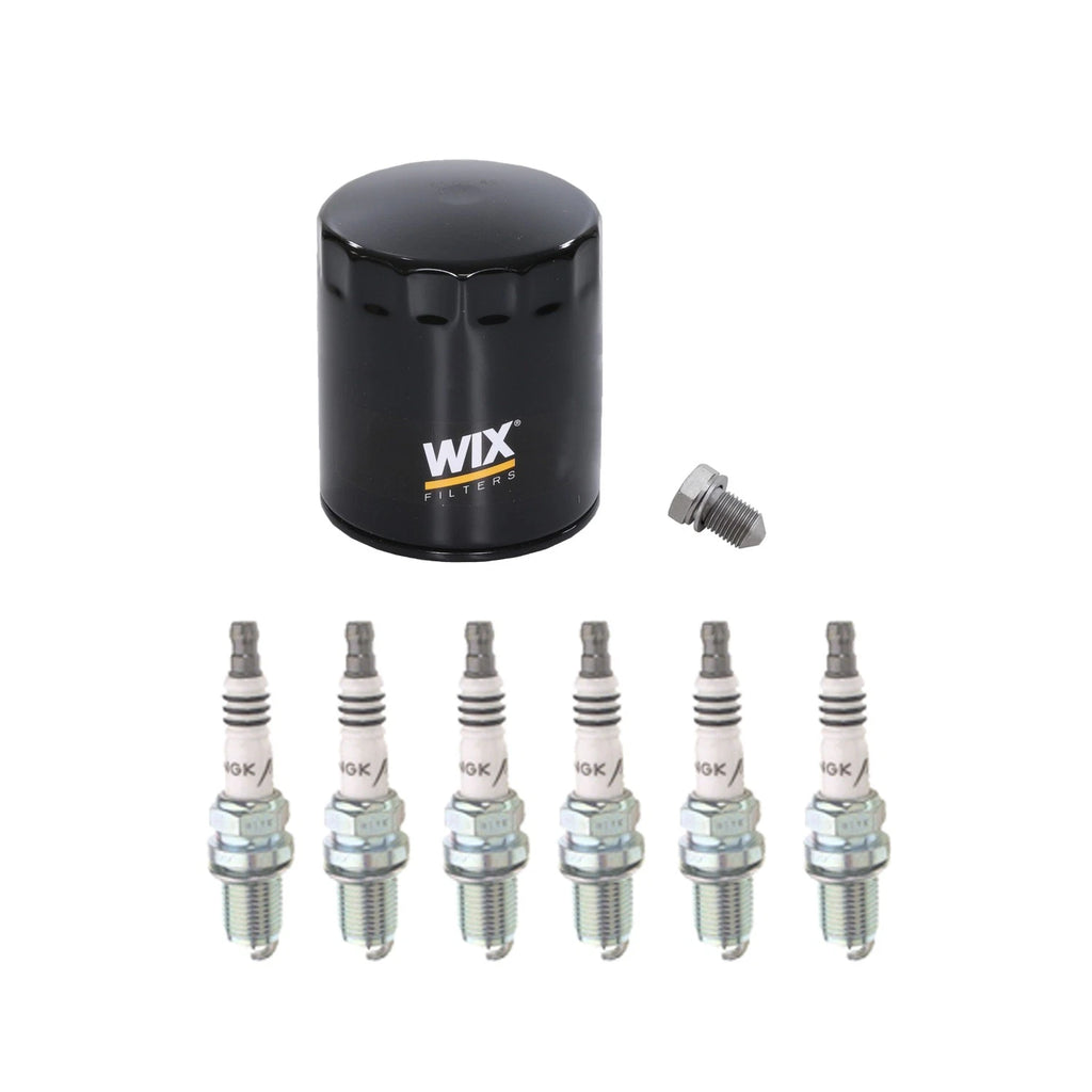 Wix Engine Oil Filter & NGK 6 Iridium IX Spark Plugs for A4 Quattro, Passat