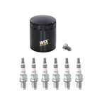 Wix Engine Oil Filter & NGK 6 Iridium IX Spark Plugs for A4 Quattro, Passat
