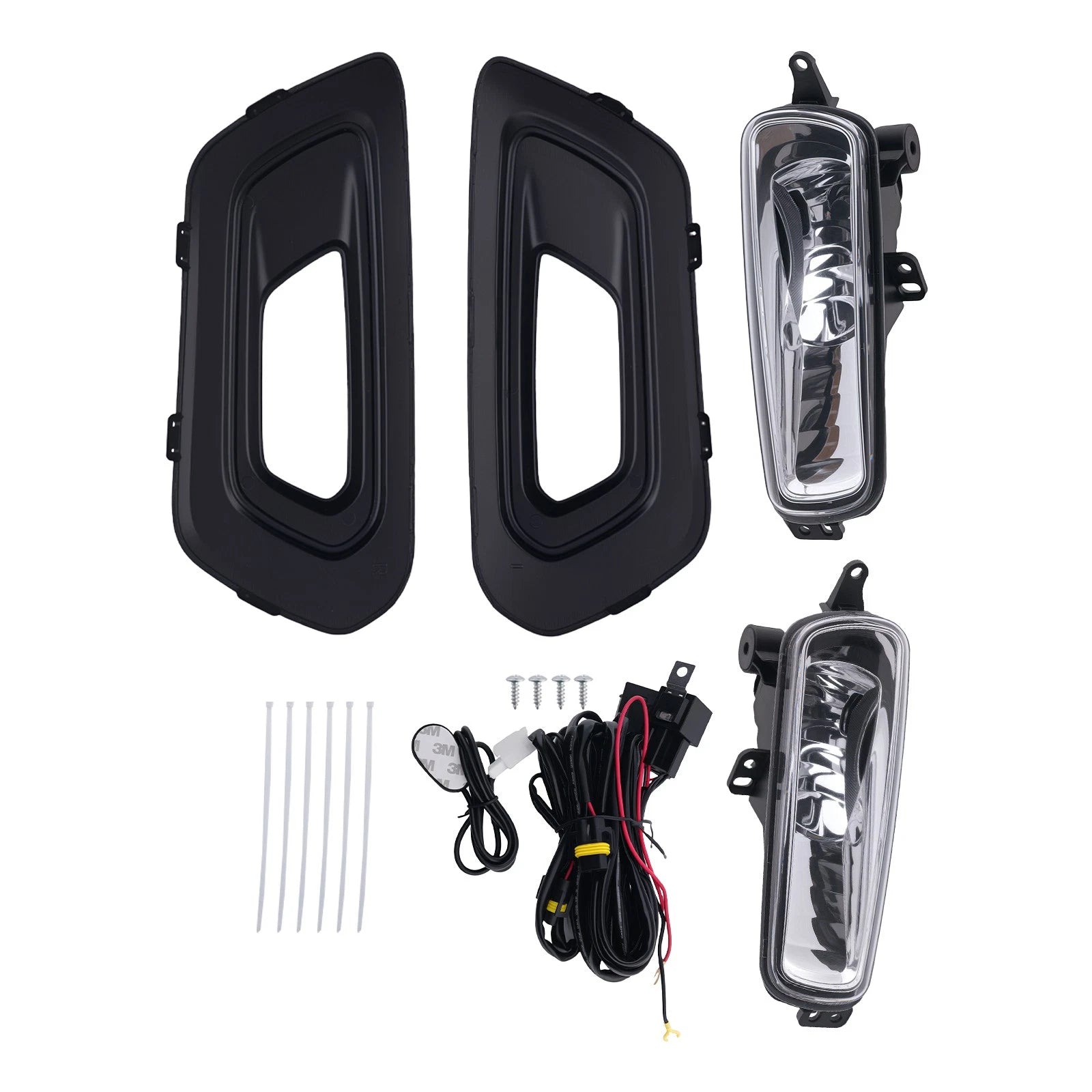 Fog Light Lamps + Switch + Bezels for Ford Transit (2020–2023) KK3Z17B814BD