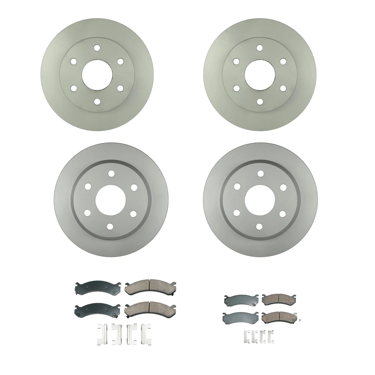 Brake Rotor & Akebono ProACT Pad Kit for GMC Sierra 1500 HD (2007–2013)