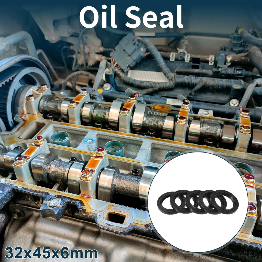 Set of 5 Oil Seal Rotary Shaft Seal NBR Rubber 32x45x6mm