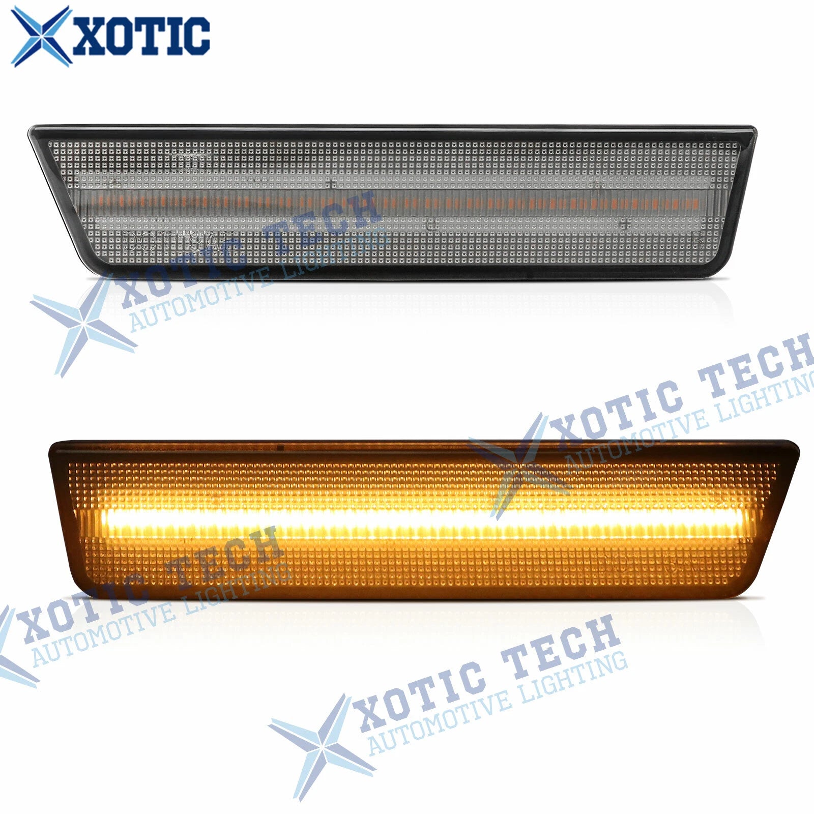 Smoked Amber LED Front Side Marker Lights for 2008-2014 Dodge Challenger