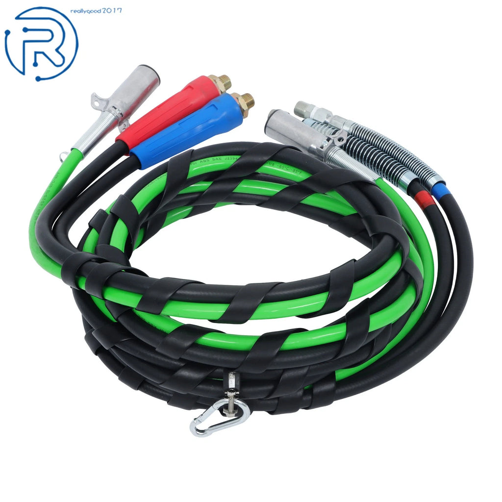 3X 15Ft Air Line Hose Assemblies for Semi Truck Tractor Trailer