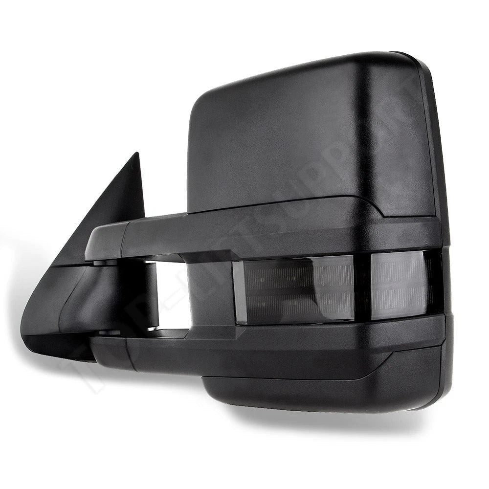 Set of 2 Textured Power Tow Side Mirrors for Chevy GMC (1999–2002)