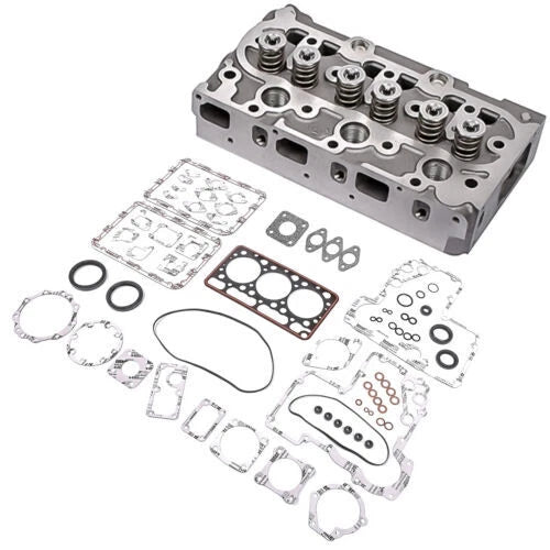D650 Cylinder Head & Full Gasket for Kubota B6100, B6100DT, B6001, B6001DT (1974–1990)