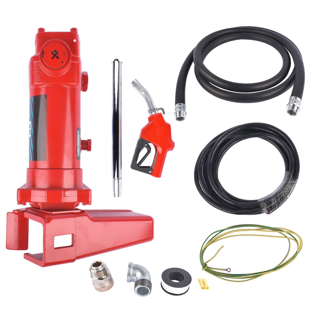 25 GPM 12V Fuel Transfer Pump with Automatic Nozzle Kit for