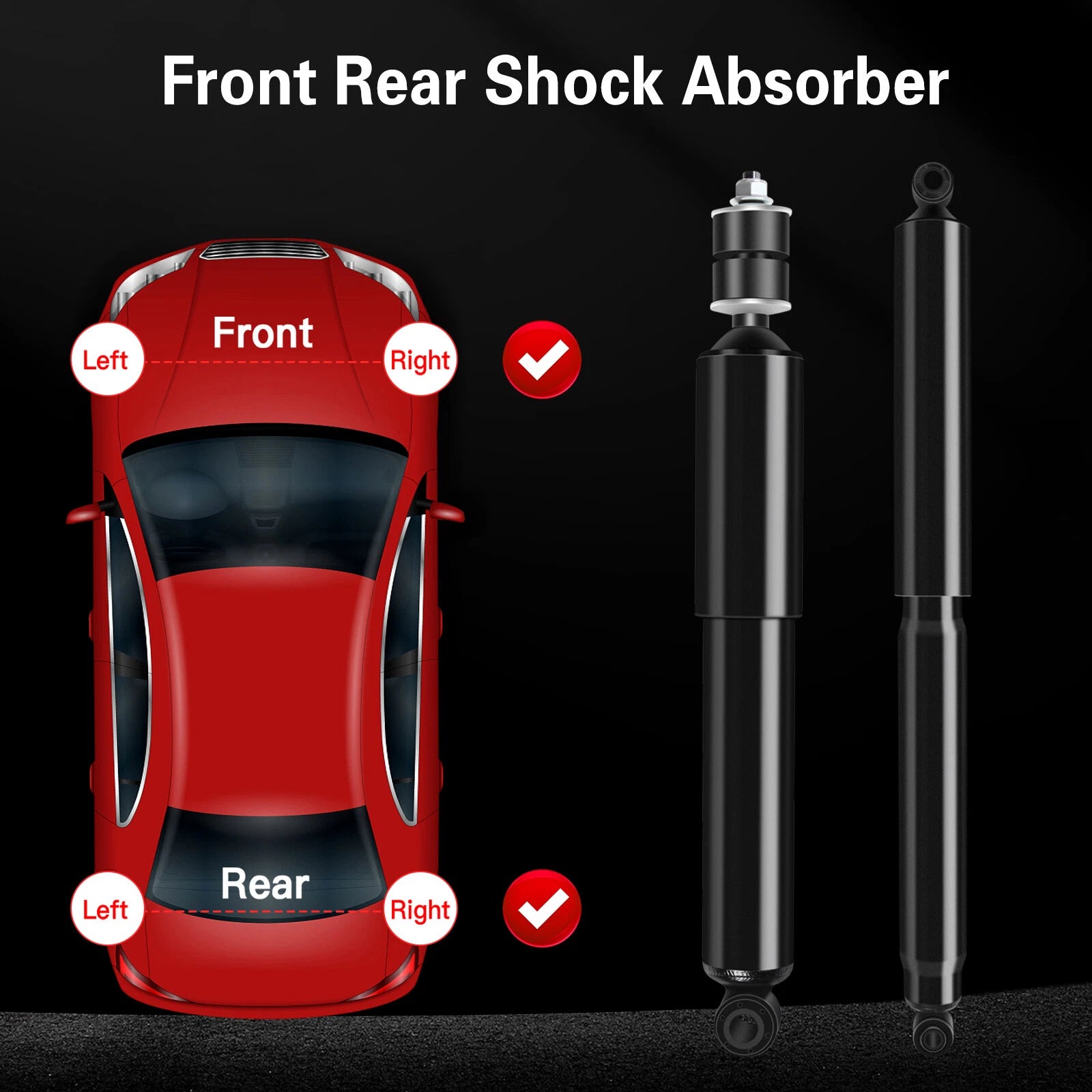Set of 4 Shocks Struts for Ford F250 F350 Super Duty (1999–2004)