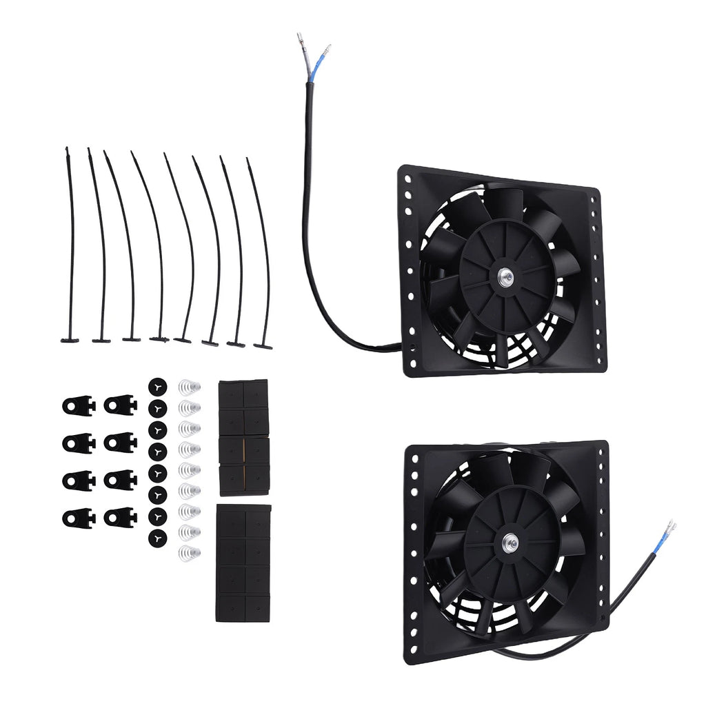 2Pcs 6" Electric Radiator Fan Kit for GMC 265 283 305 327 350 Universal Engine