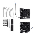 2Pcs 6" Electric Radiator Fan Kit for GMC 265 283 305 327 350 Universal Engine