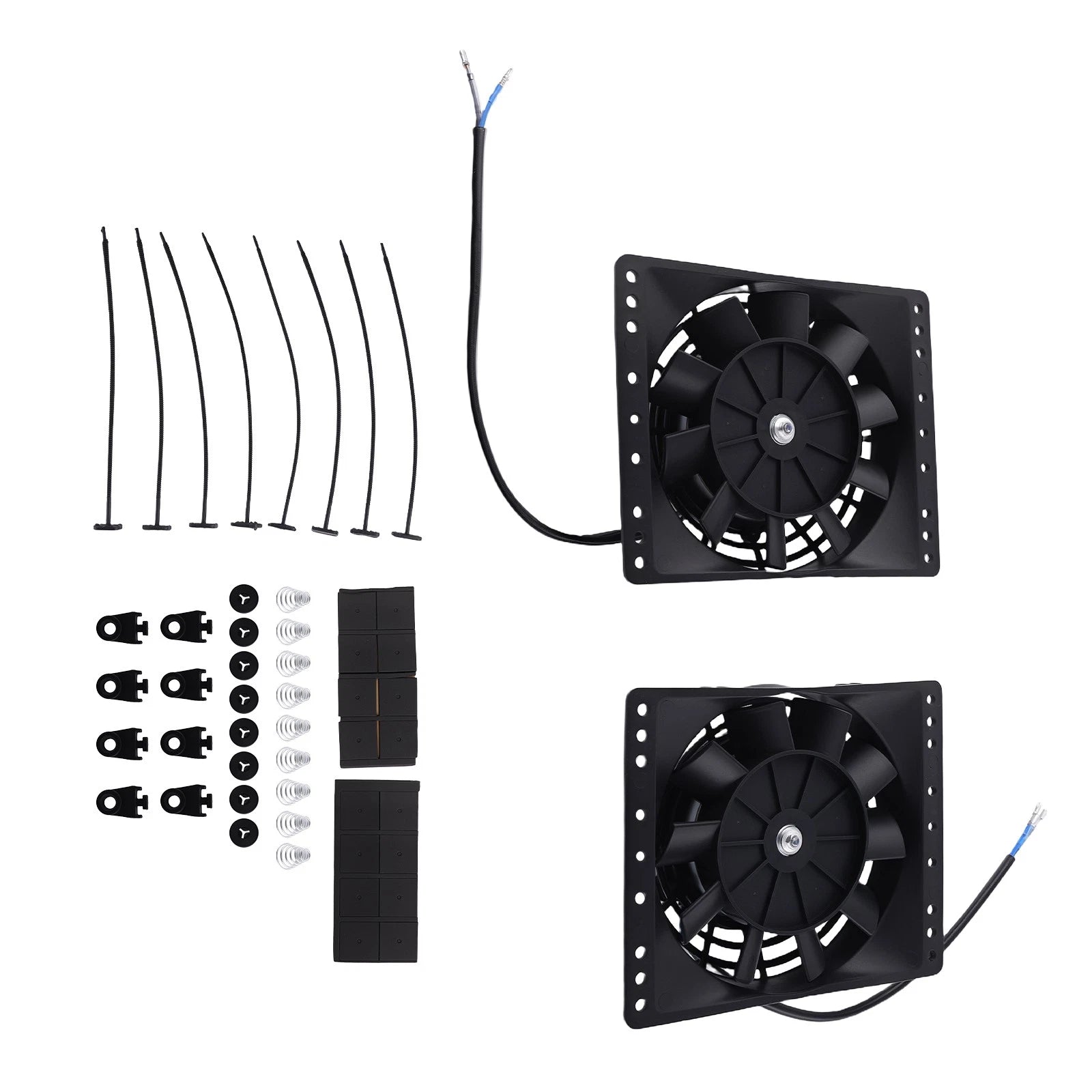 2Pcs 6" Electric Radiator Fan Kit for GMC 265 283 305 327 350 Universal Engine