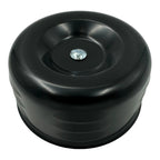 Air Cleaner Assembly 4 Inch Black Short Louvered for 2 Barrel Carb (1950–)