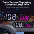 GPS Solar Head Up Display Car Speedometer with Light Sensing Color Screen