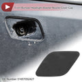 Front Left Bumper Trim Nozzle Cover for BMW X6 (2008–2014) No. 51657052427 Black