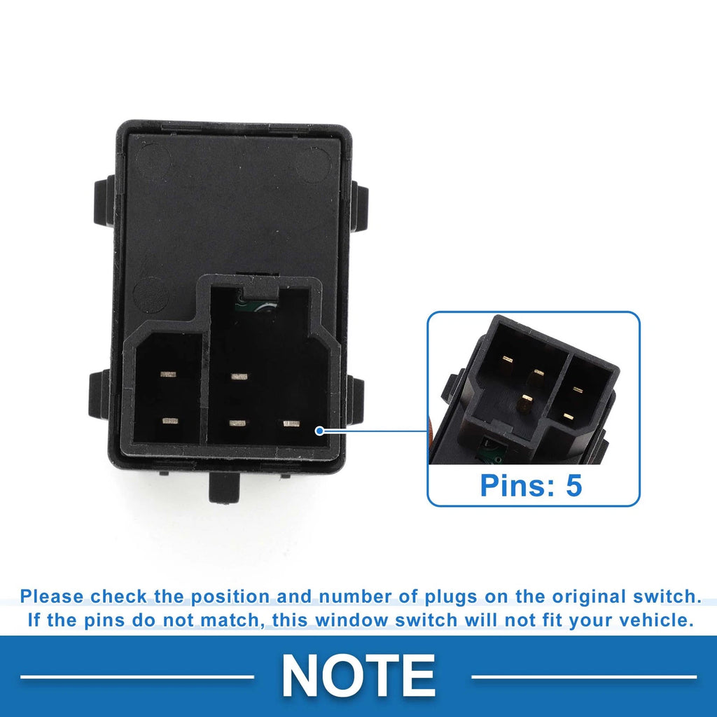 Front Power Window Switch for Dodge Dakota Durango Ram 1500 (No. 56007695AC)