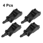 Set of 4 Black Plastic Front Windshield Wiper Nozzles 6E0955985 for Volkswagen Golf 