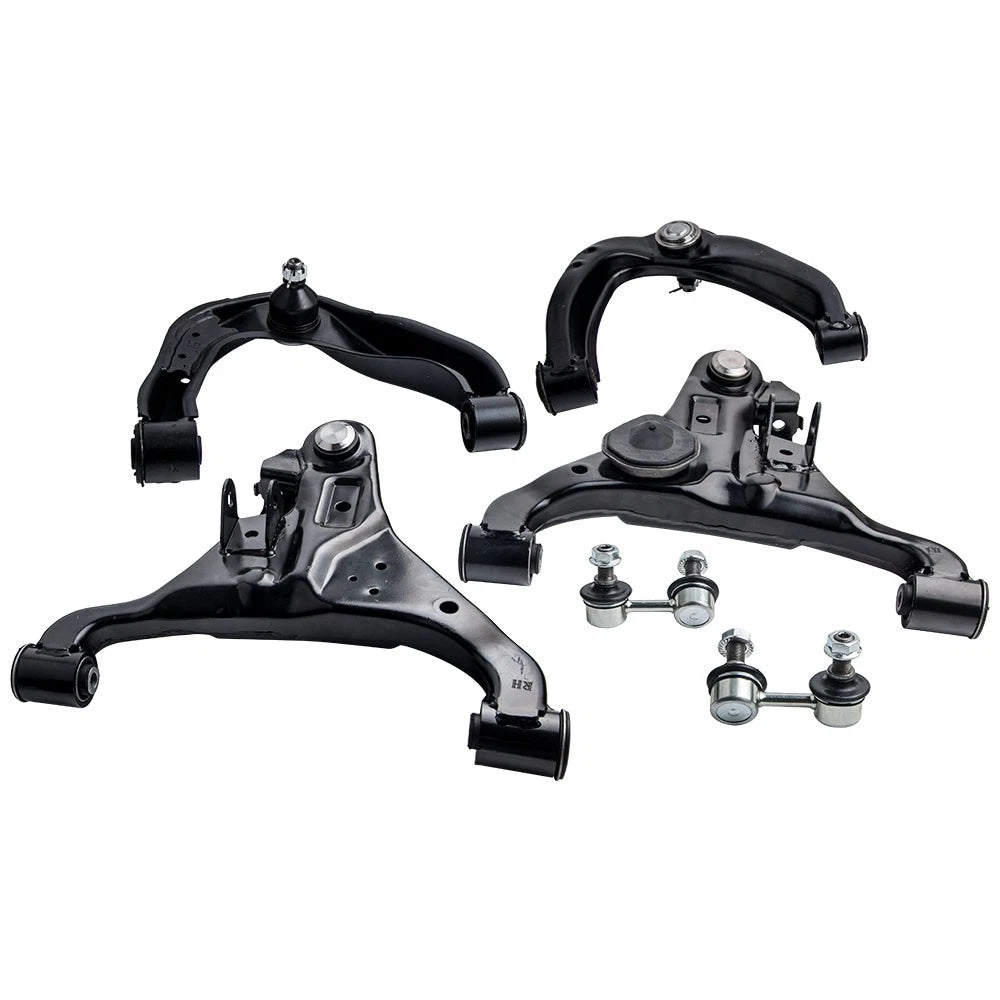 Set of 6 Front Upper Lower Control Arm Sway Bar Links for Nissan Frontier (2005–2018)