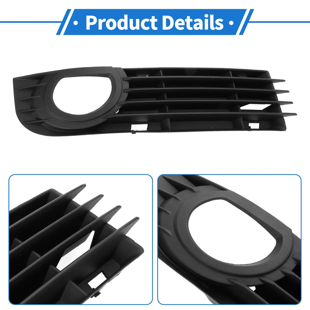1pc Fog Light Grill for Audi A8 D3 (2005–2007) No. 4E0807682AD ABS