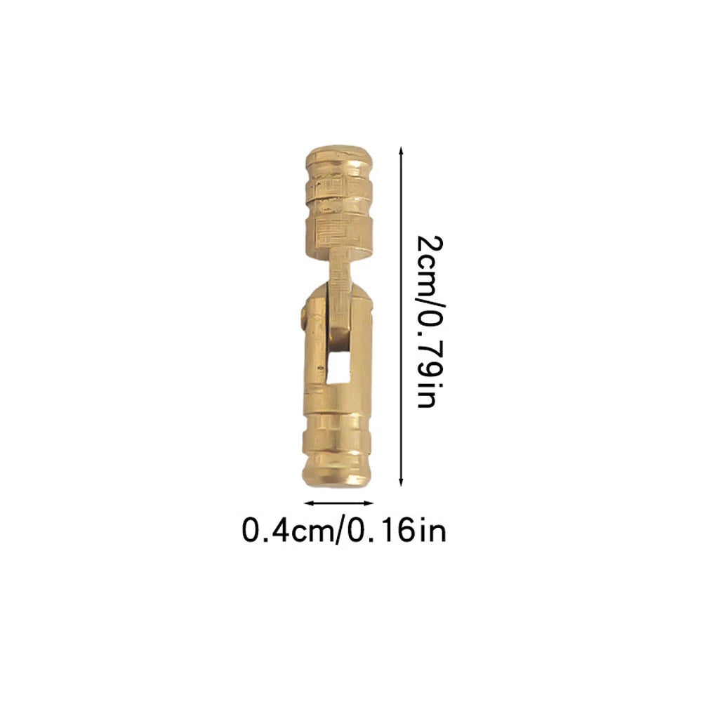 20Pcs Brass Barrel Hinge for Jewelry Box (Concealed, Invisible)