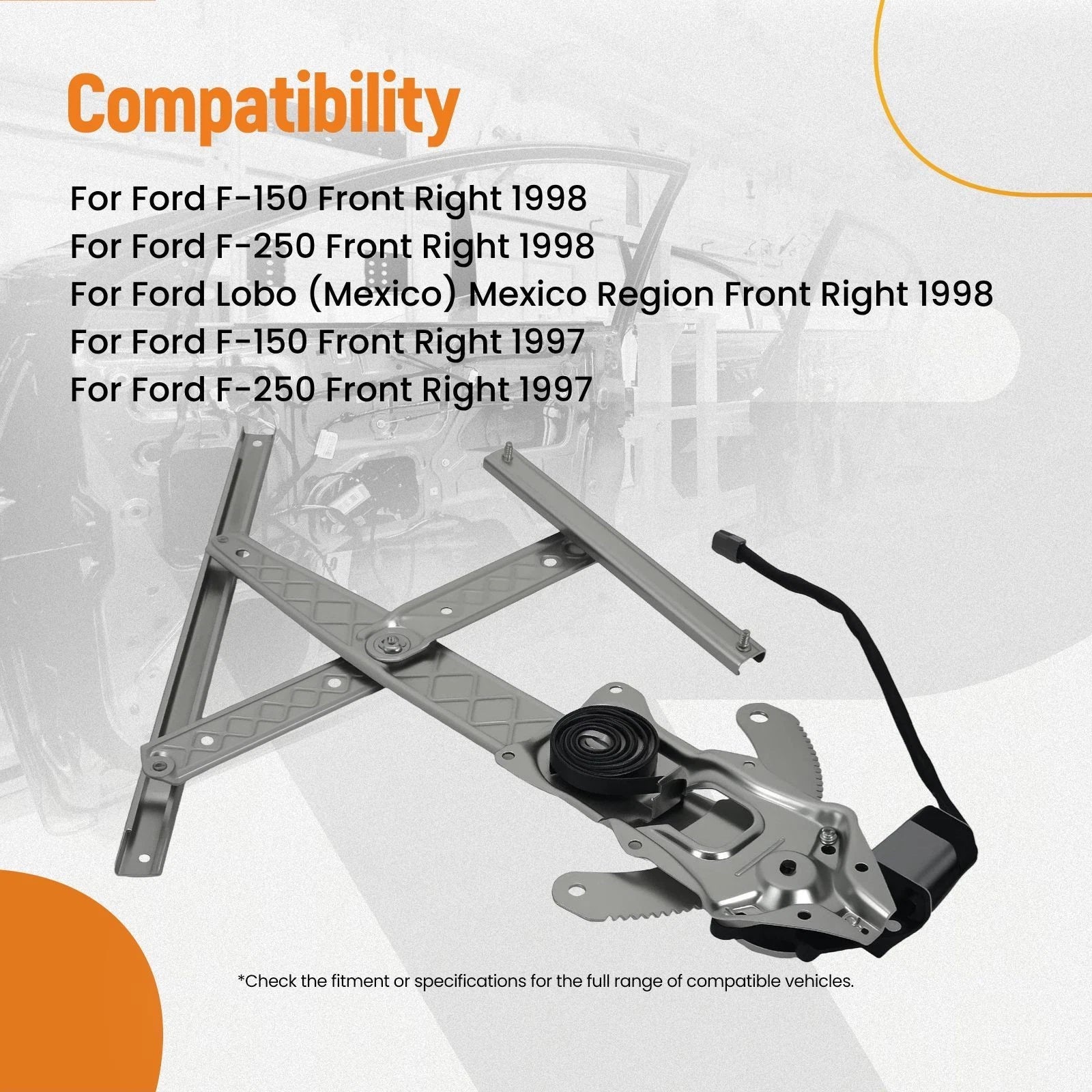 Electric Window Lifter Assembly for Ford F-150 (1997–1998) 741621
