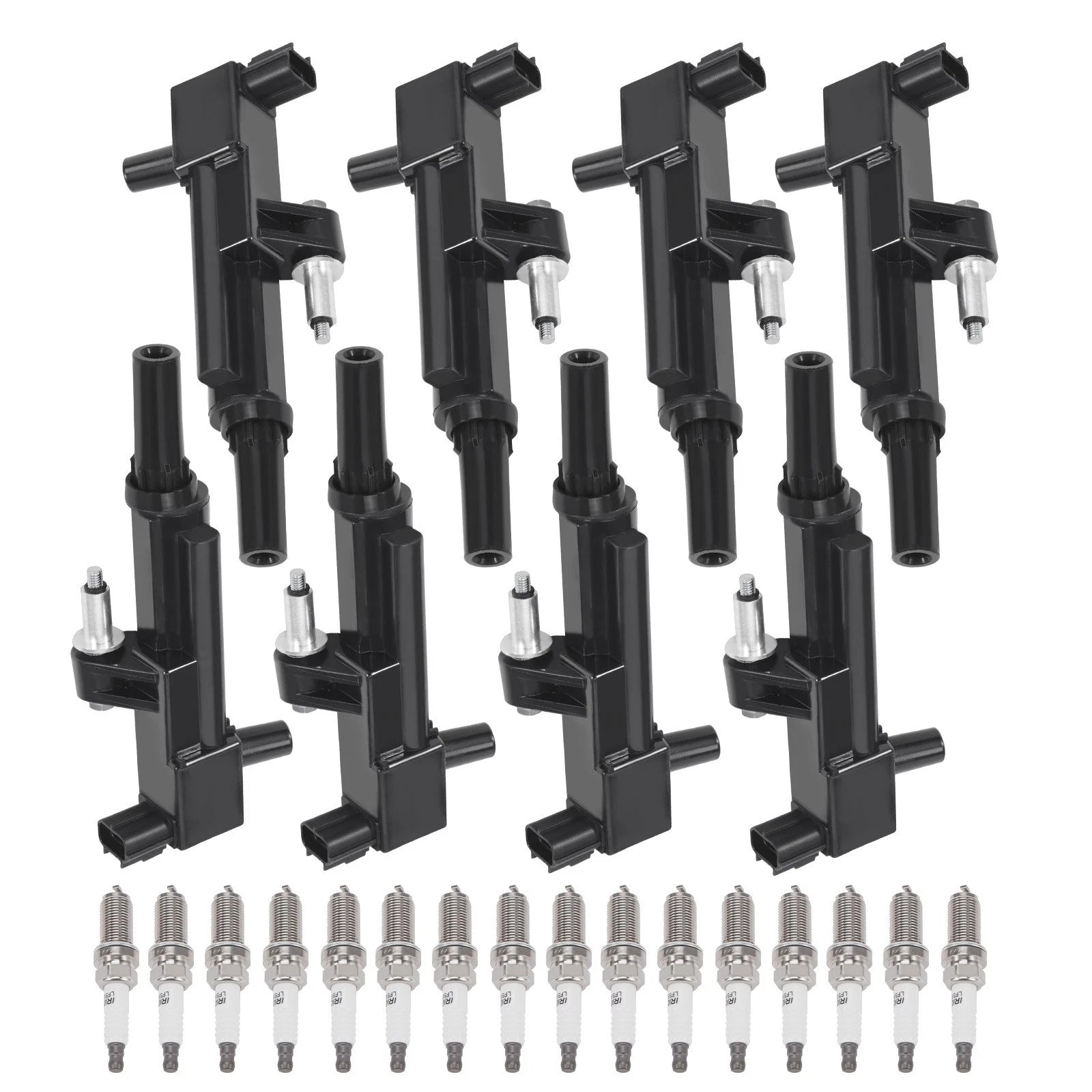 Set of 8 Ignition Coils & 16 Iridium Spark Plugs for Dodge Ram 1500 Dakota Durango UF601