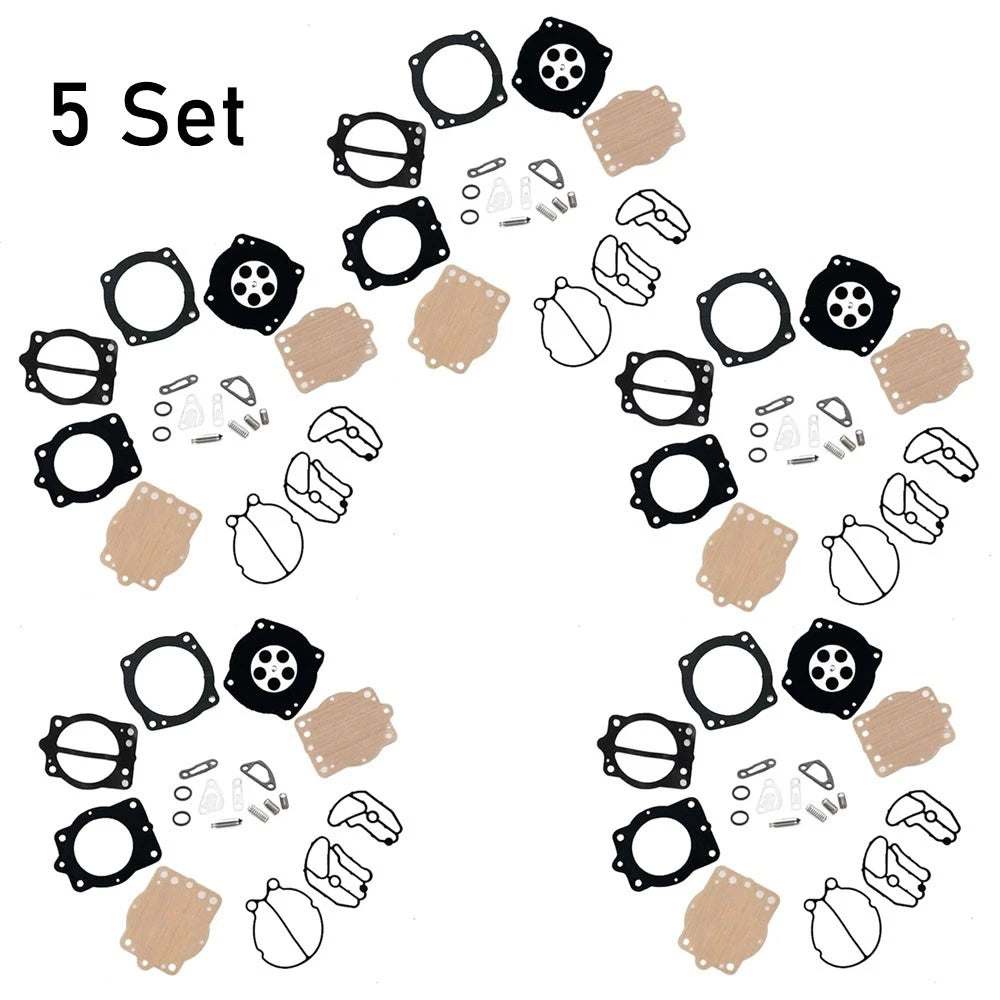 Set of 5 Carburetor Carb Kits for Kawasaki Keihin CDK-2 Twin (750)