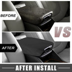 Center Console Pad Armrest Cover Protector for Ford F150 (2015–2020) Black