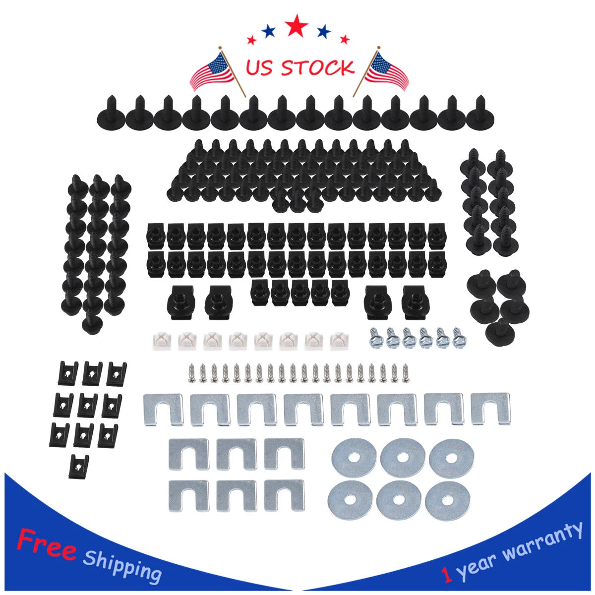 216pc Front End Sheet Metal Hardware Kit for Chevrolet GMC (1964–1972)