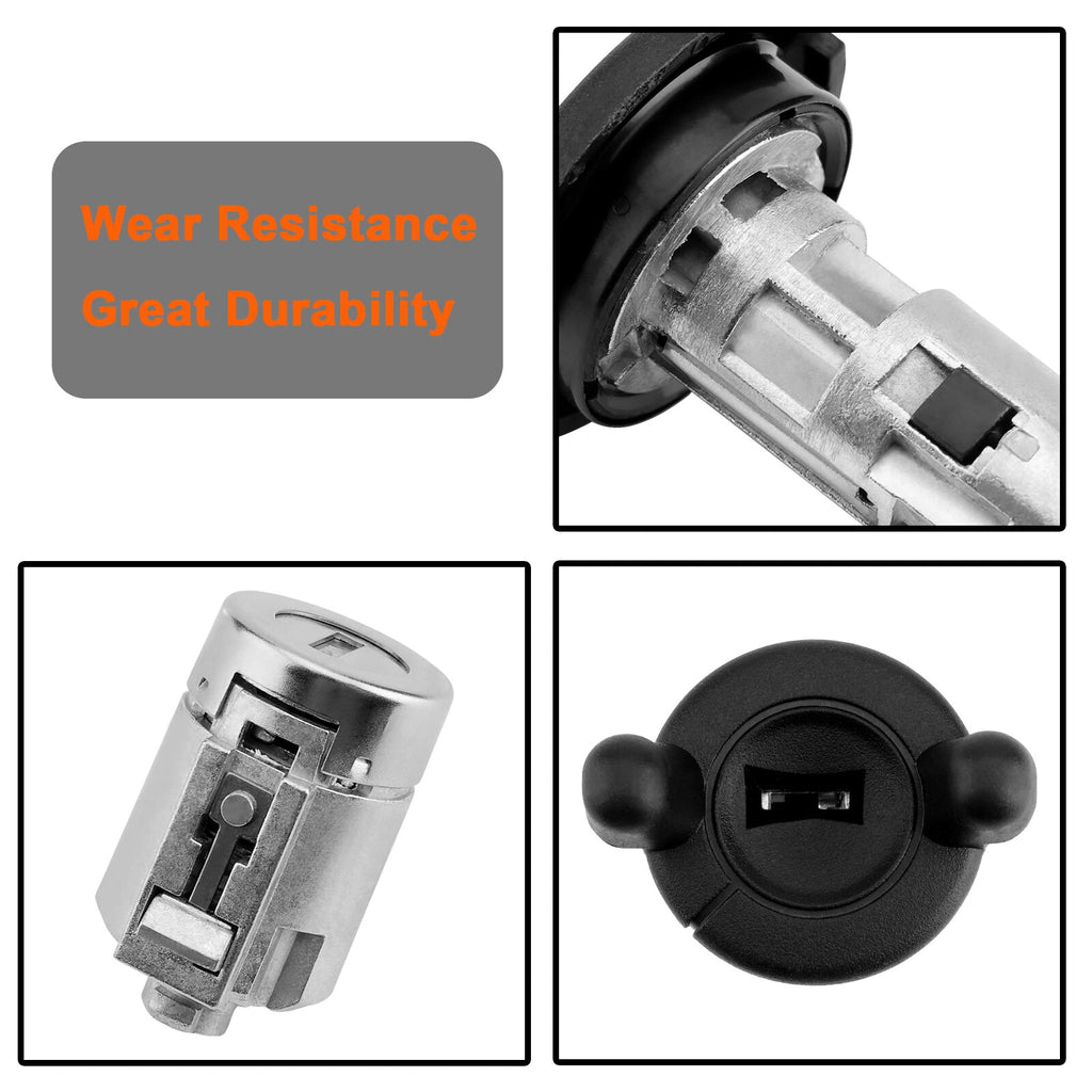 Ignition Switch Door Lock Cylinders Set of 2 for Chevy Express GMC Savana (2001-2007)