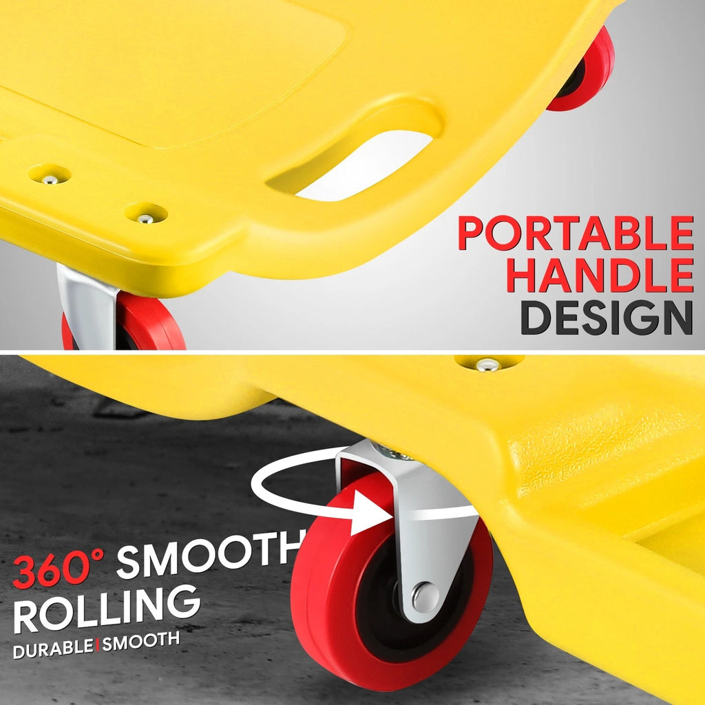 36" x 17" Ergonomic HDPE Automotive Creeper for Mechanics (200Lbs)