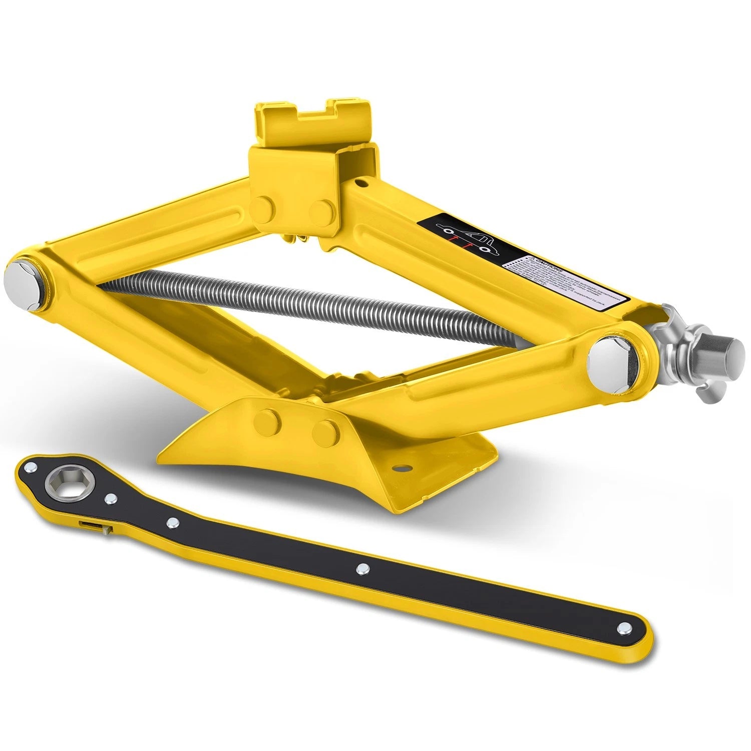 Set of 4 Hydraulic Scissor Lift Jacks (1.5 Ton, 3306 lbs)