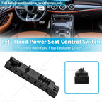 Power Seat Control Switch for Ford F150, Explorer (Driver Side)