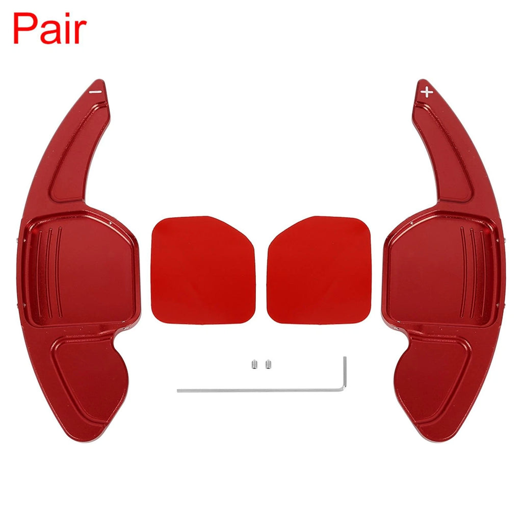 Pair Red Steering Wheel Shift Paddle for Audi A4 A5 S4 S5 Q5 (2013)