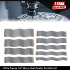 Set of 2 Wavy Parallel Hardened Stainless Steel for Automotive Applications