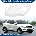 Front Left Headlight Lens Cover for Mercedes-Benz ML350 (2012-2015)