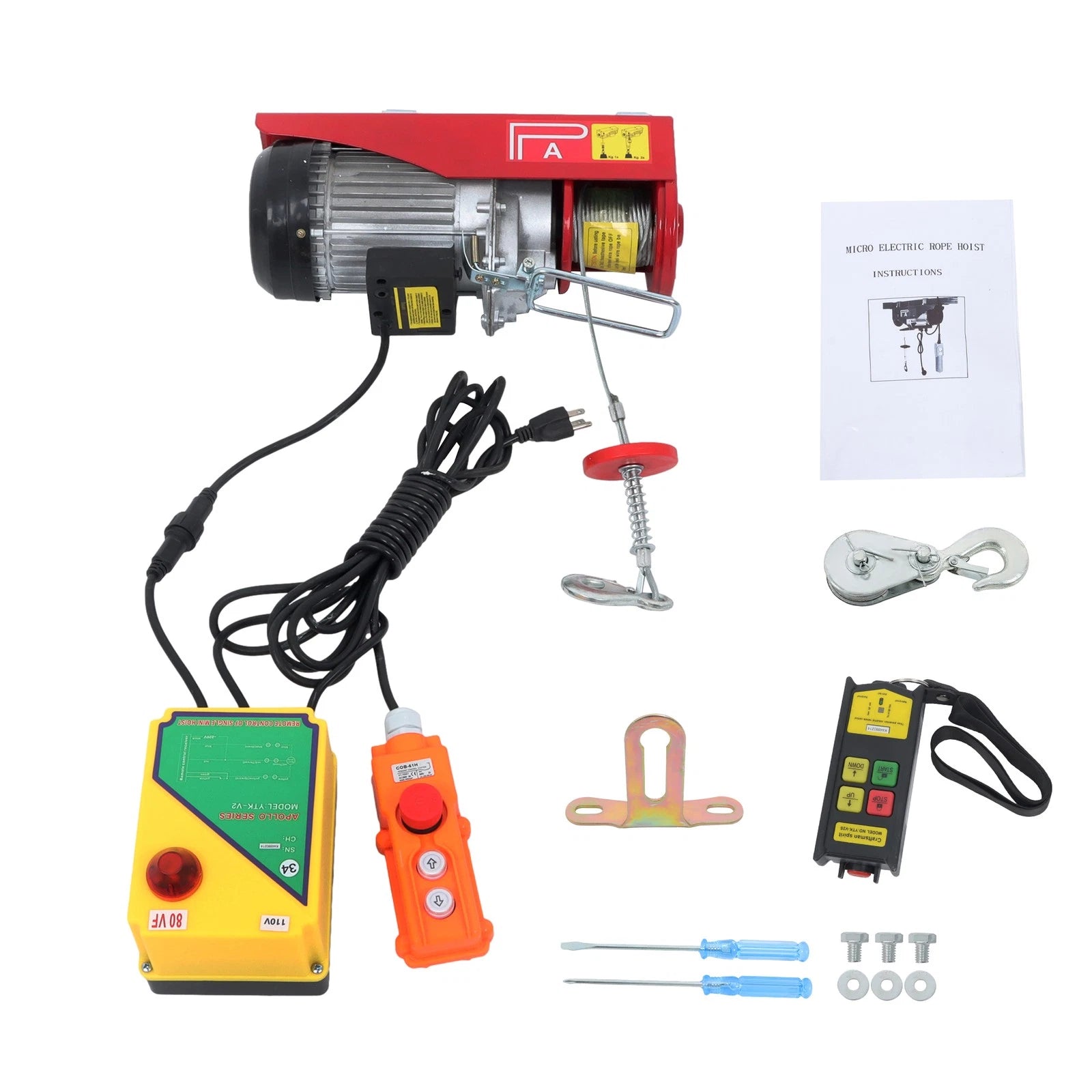 Electric Hoist for Mini (1320lbs, 328ft, Wireless Remote Control)