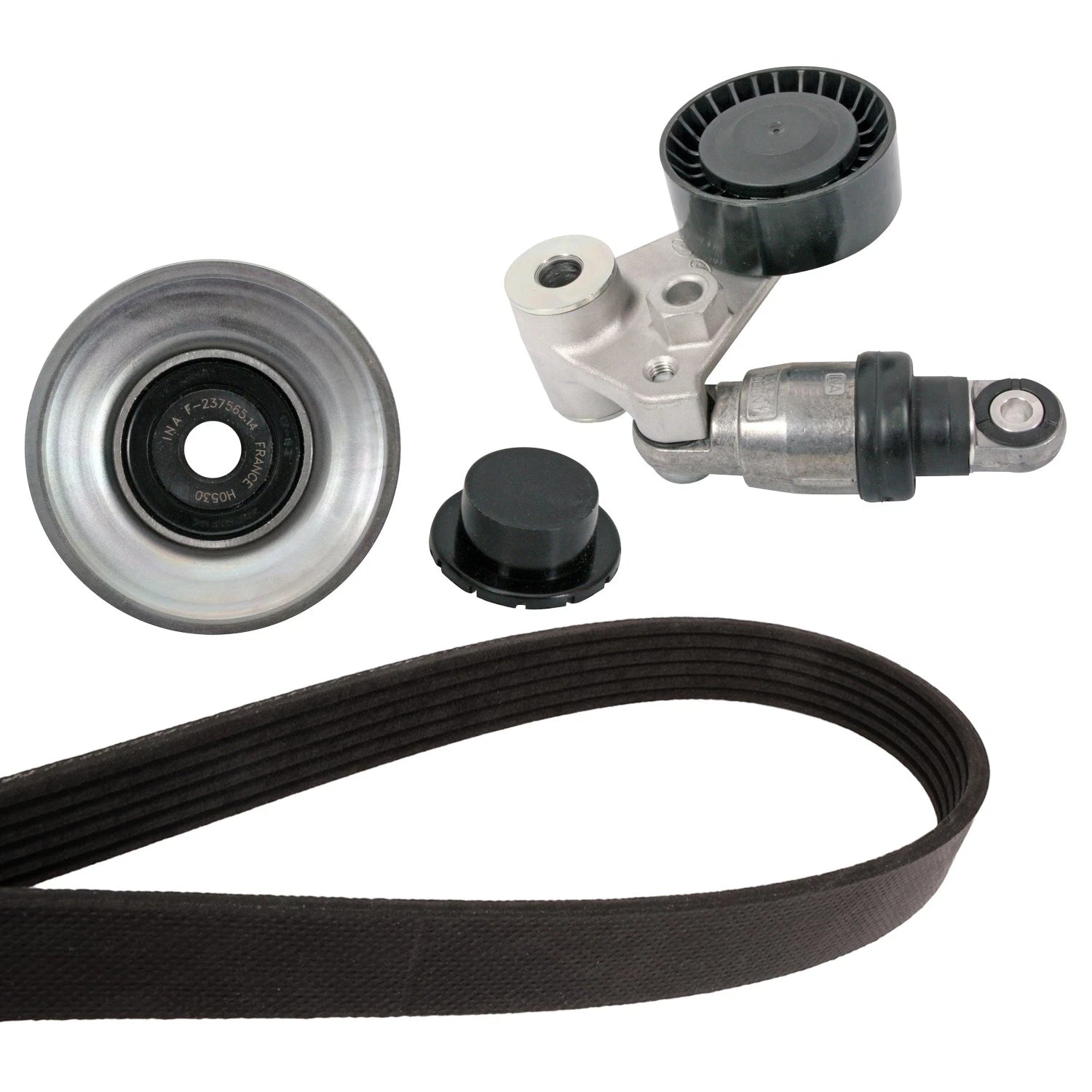 Drive Belt Idler Pulley Tensioner Kit for Hyundai Azera Santa Fe (2006–2012)