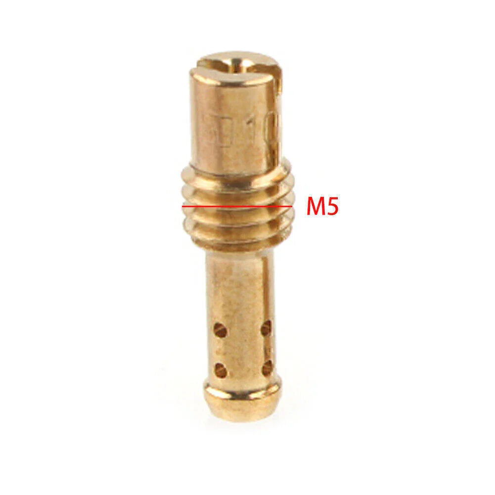10 Pcs Carburetor Pilot Jets 8 Bleed Holes for Mikuni VM TM TMX